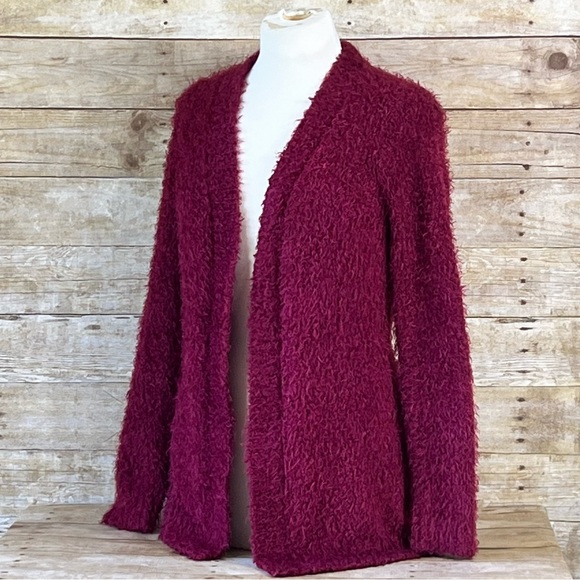 Regatta Small Womens Sweater Burgundy Fuzzy - Picture 2 of 8